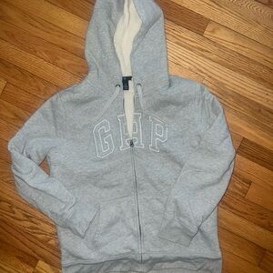 GAP Heather Gray Fleece Jacket